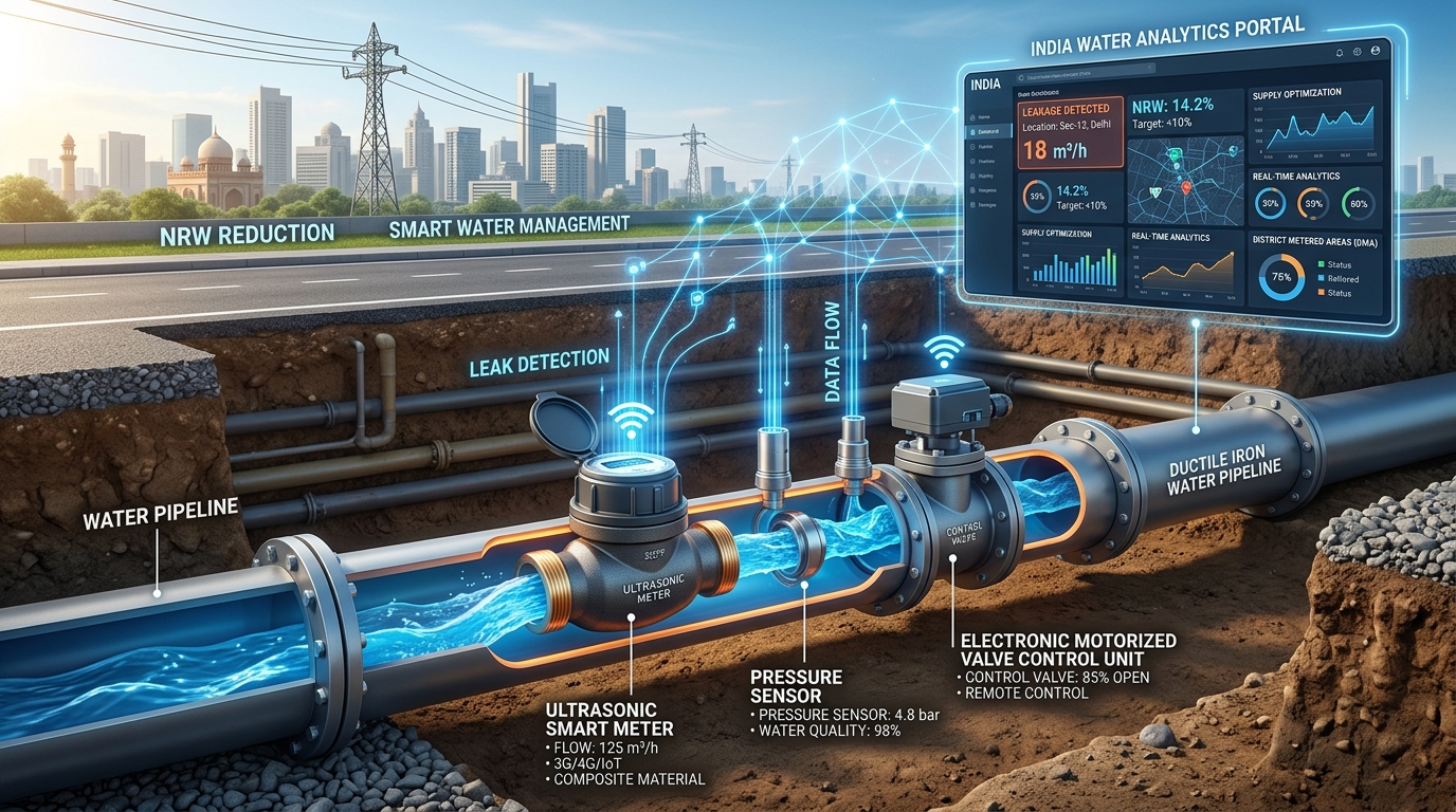 Non-Revenue Water NRW and Smart IoT Water Metering